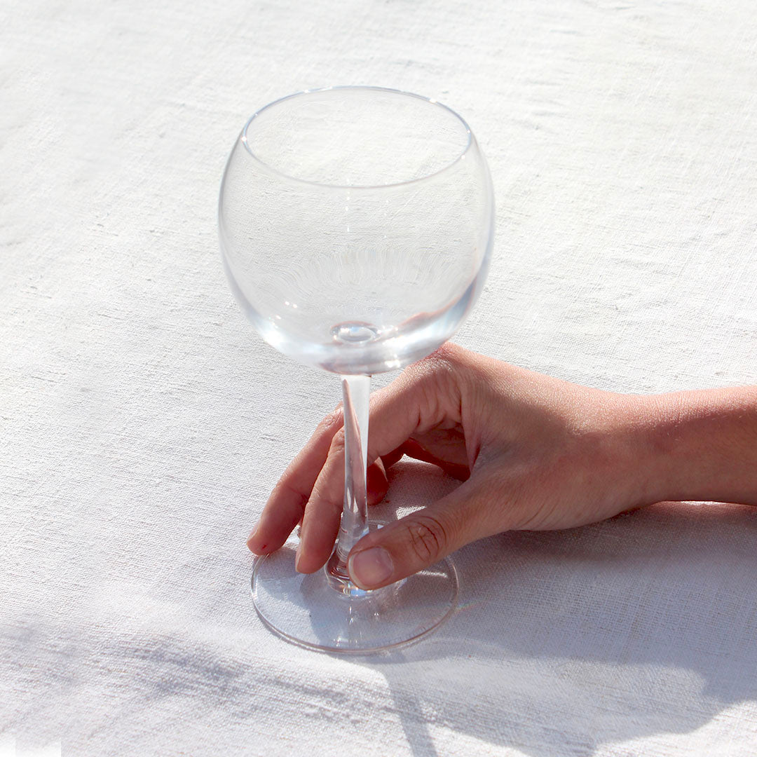 6 grands verres ballon à pied