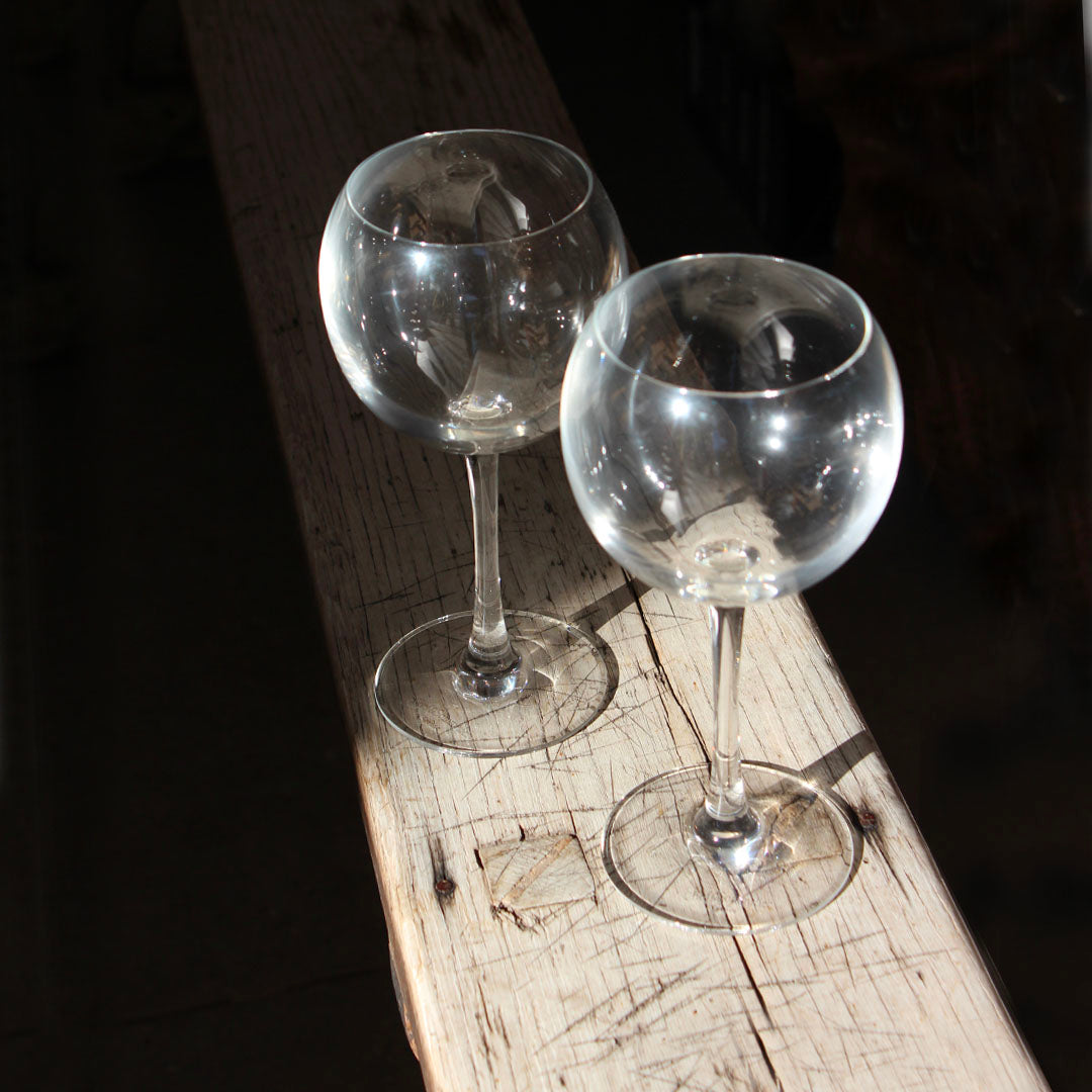 6 grands verres ballon à pied