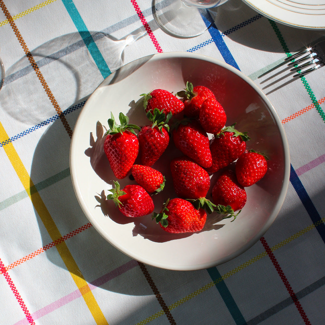 Assiette égouttoir en grès