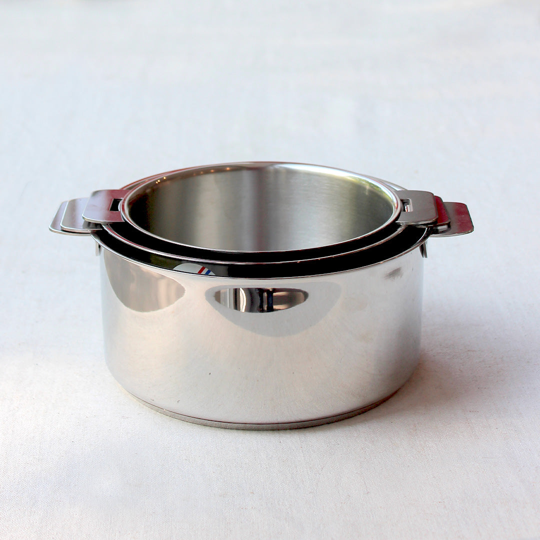 Casserole en inox 18/10 avec manche amovible