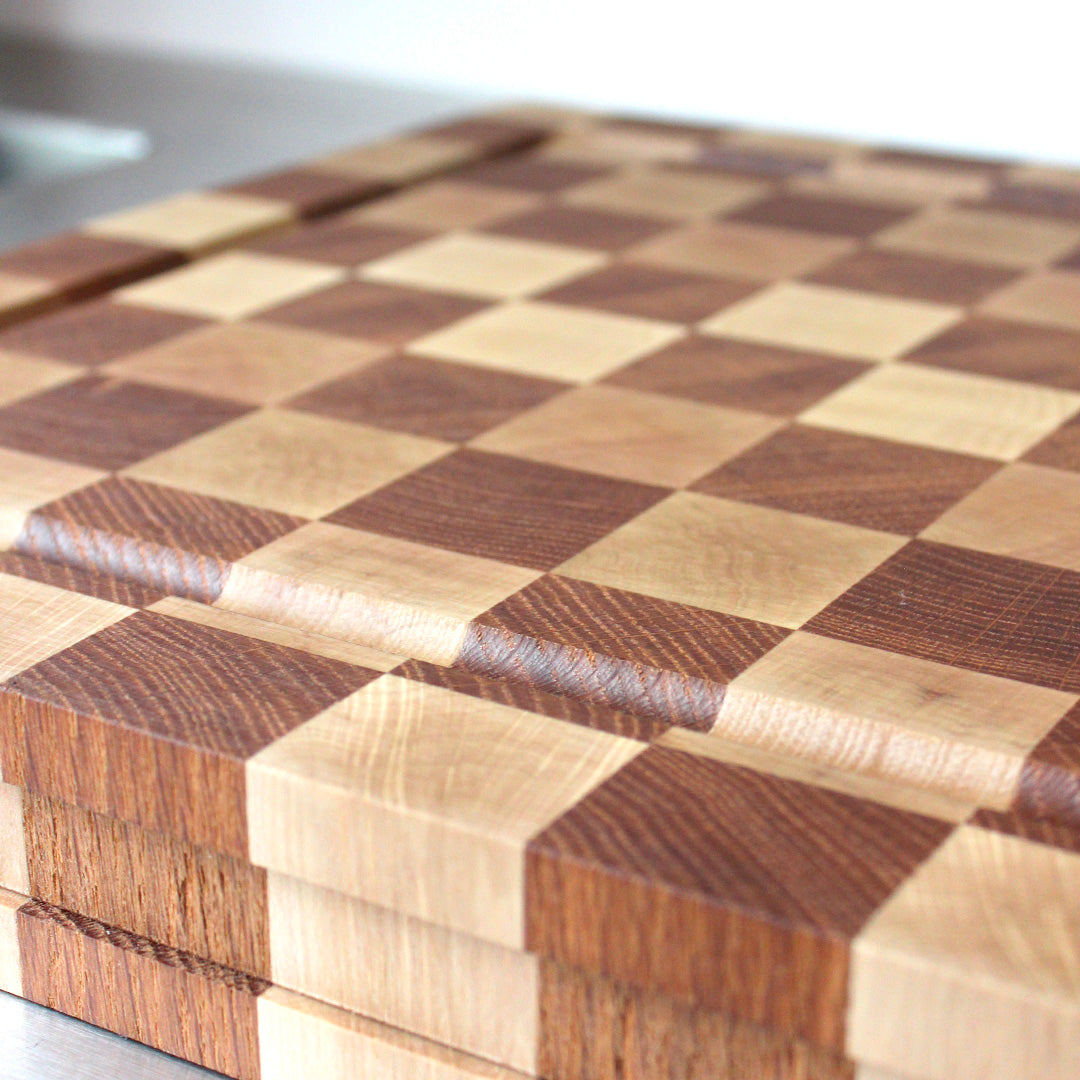 Billot à poser motif damier