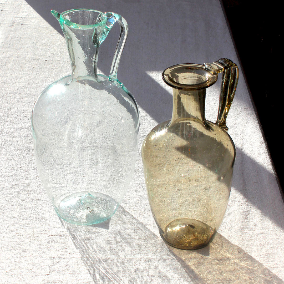 Carafe en verre fumé