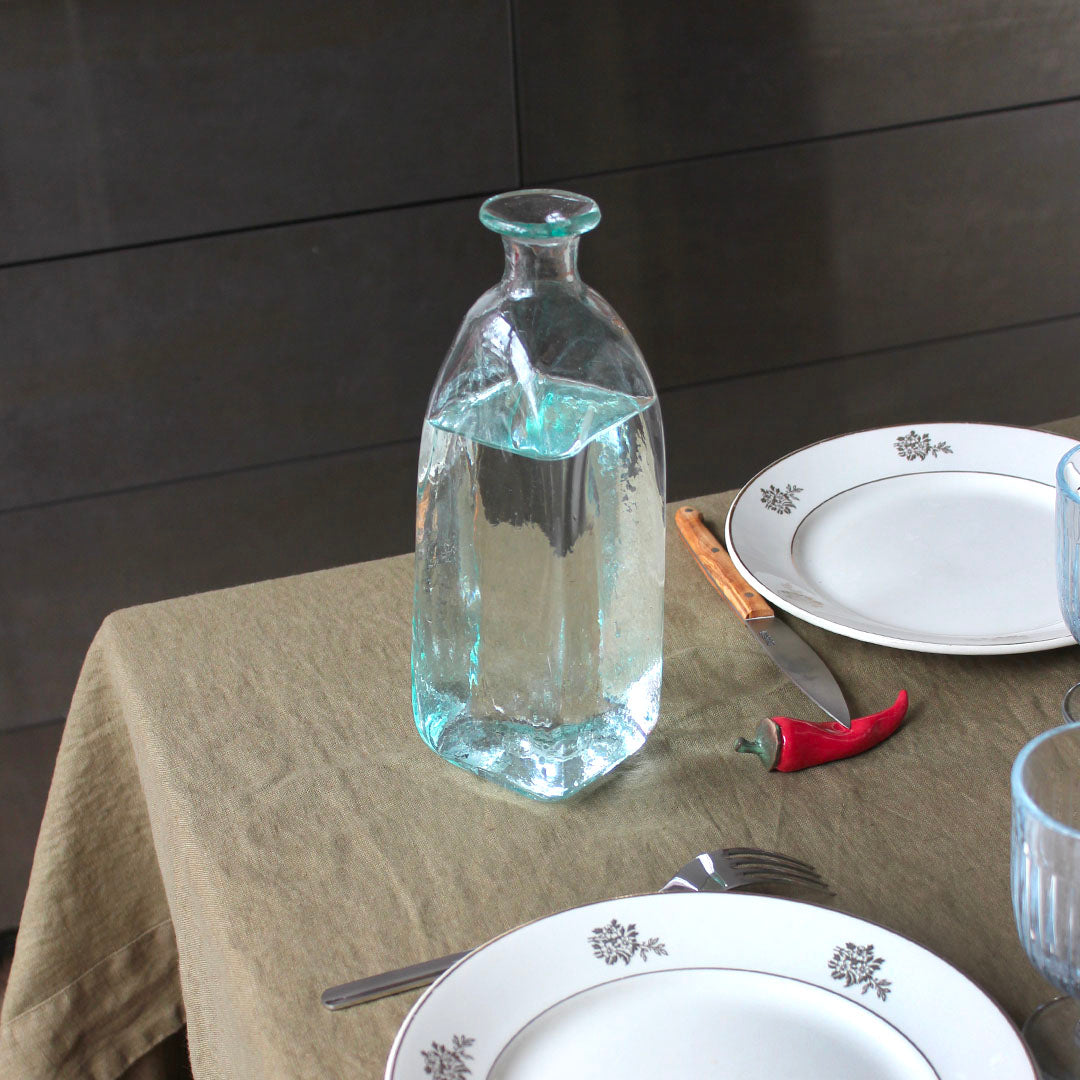 Carafe à eau en verre soufflé