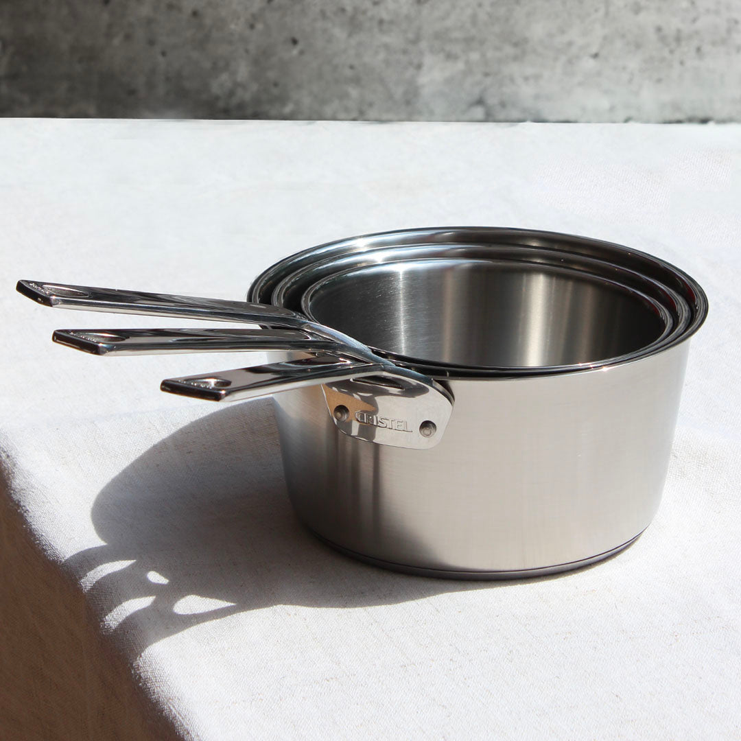 Batterie de casseroles inox 18/10 Cristel