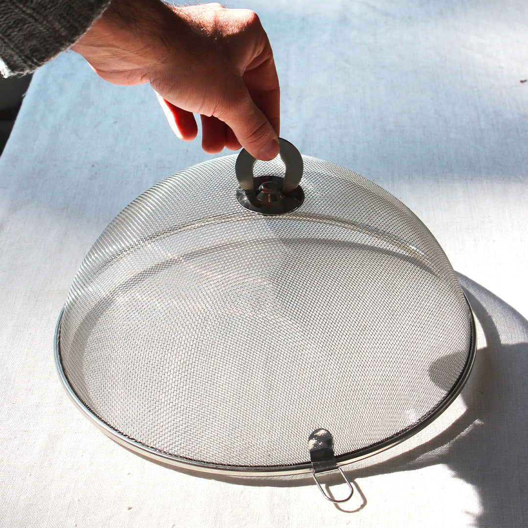 Cloche à fromage en maille inox
