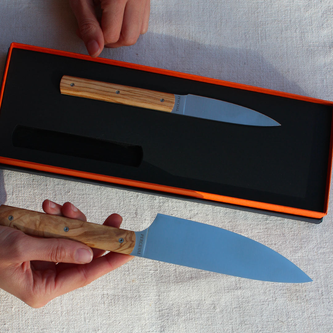 Coffret couteaux de cuisine manche olivier 9.47