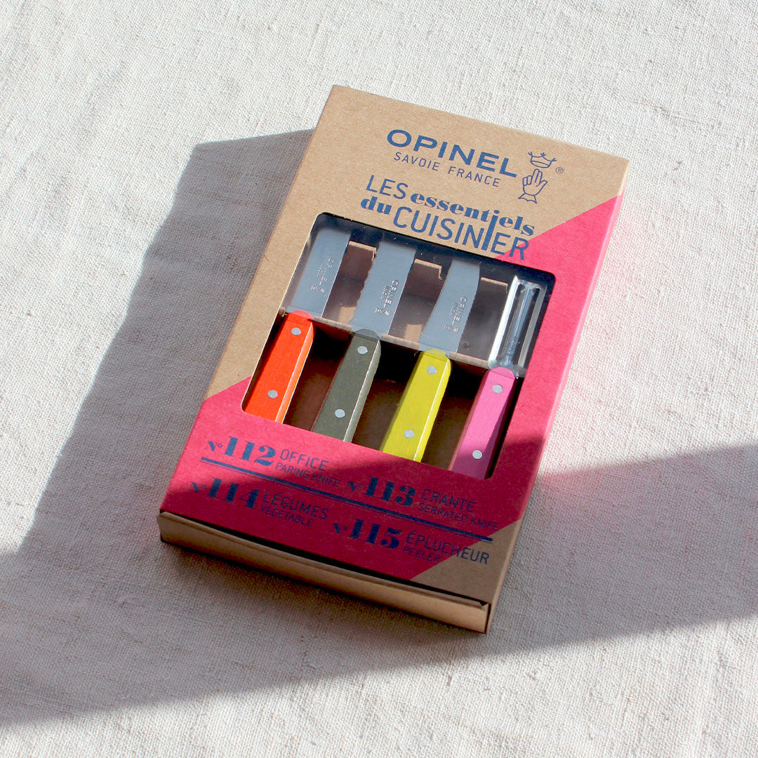 Coffret de couteaux de cuisine colorés Opinel
