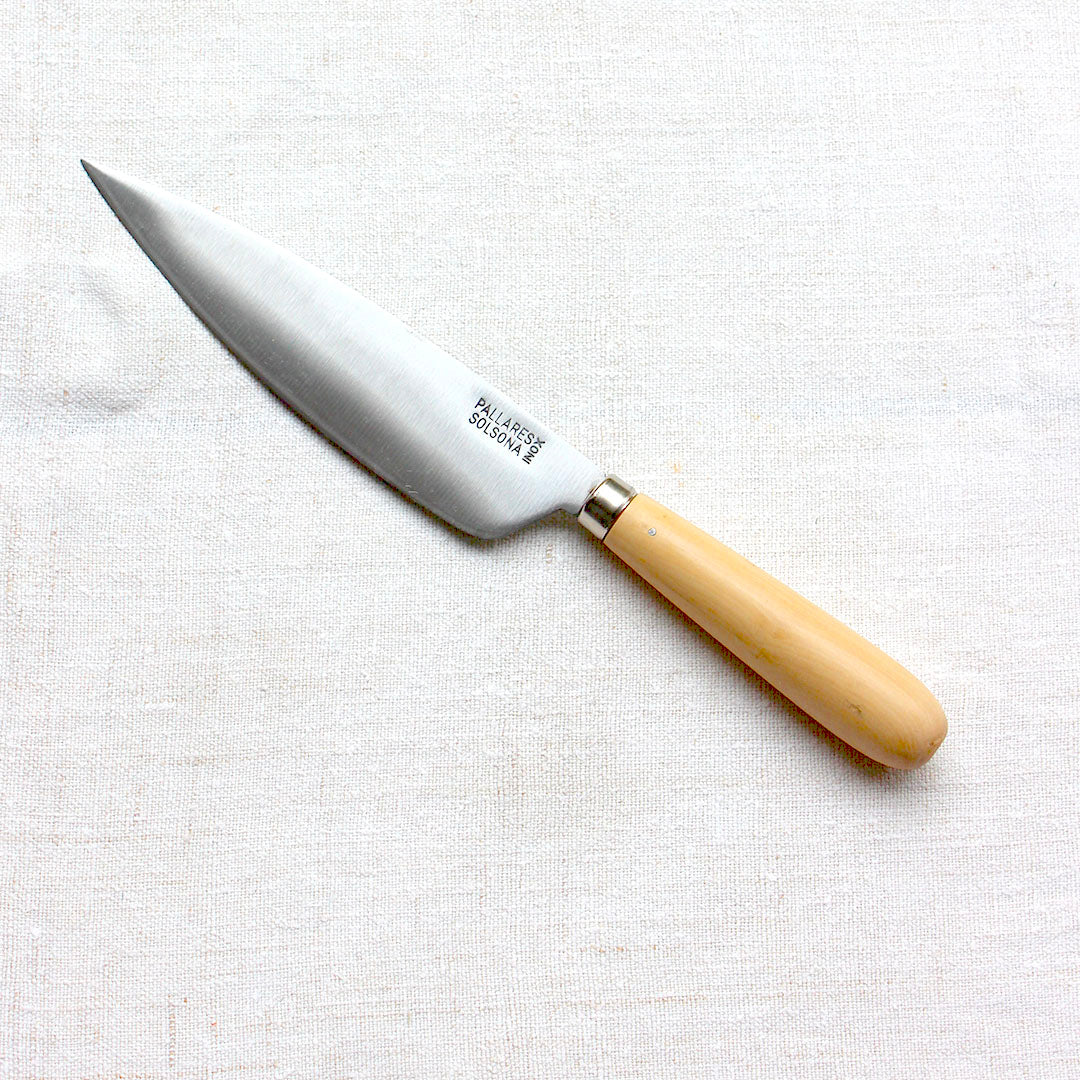 Grand couteau utilitaire espagnol en inox manche en buis