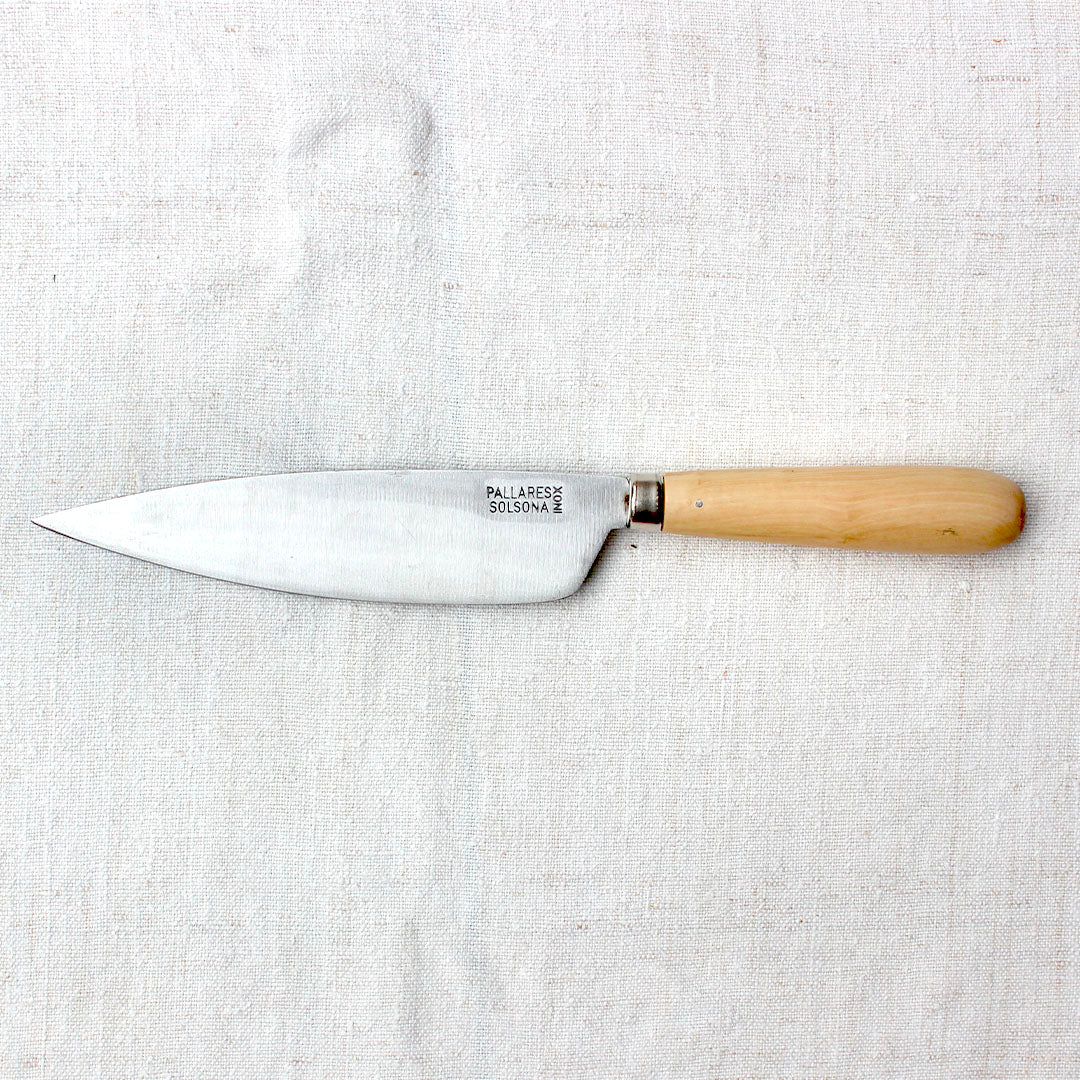 Grand couteau utilitaire espagnol en inox manche en buis