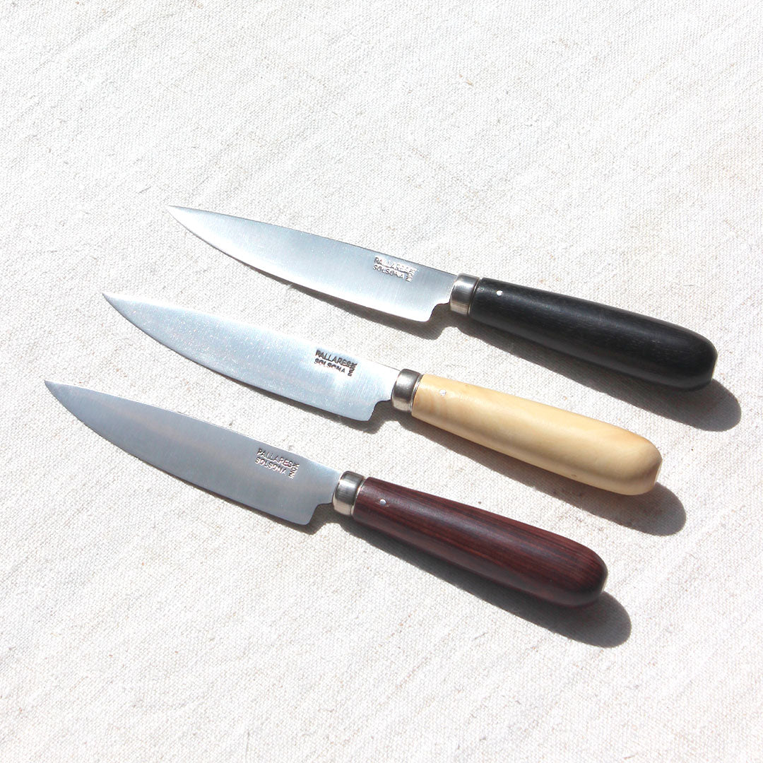 Couteau d’office espagnol en inox manche bois d'ébène