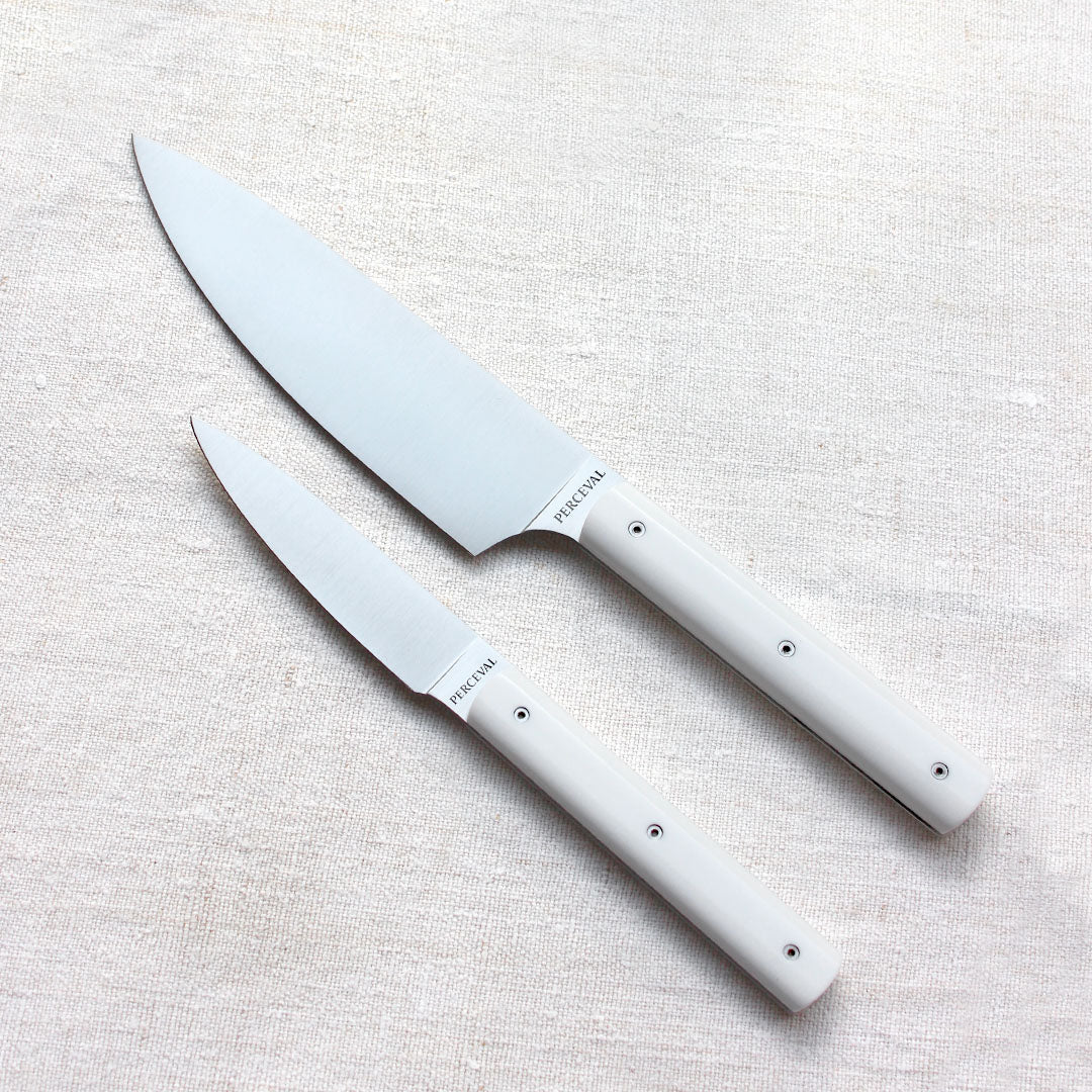 Couteau de chef artisanal blanc 9.47