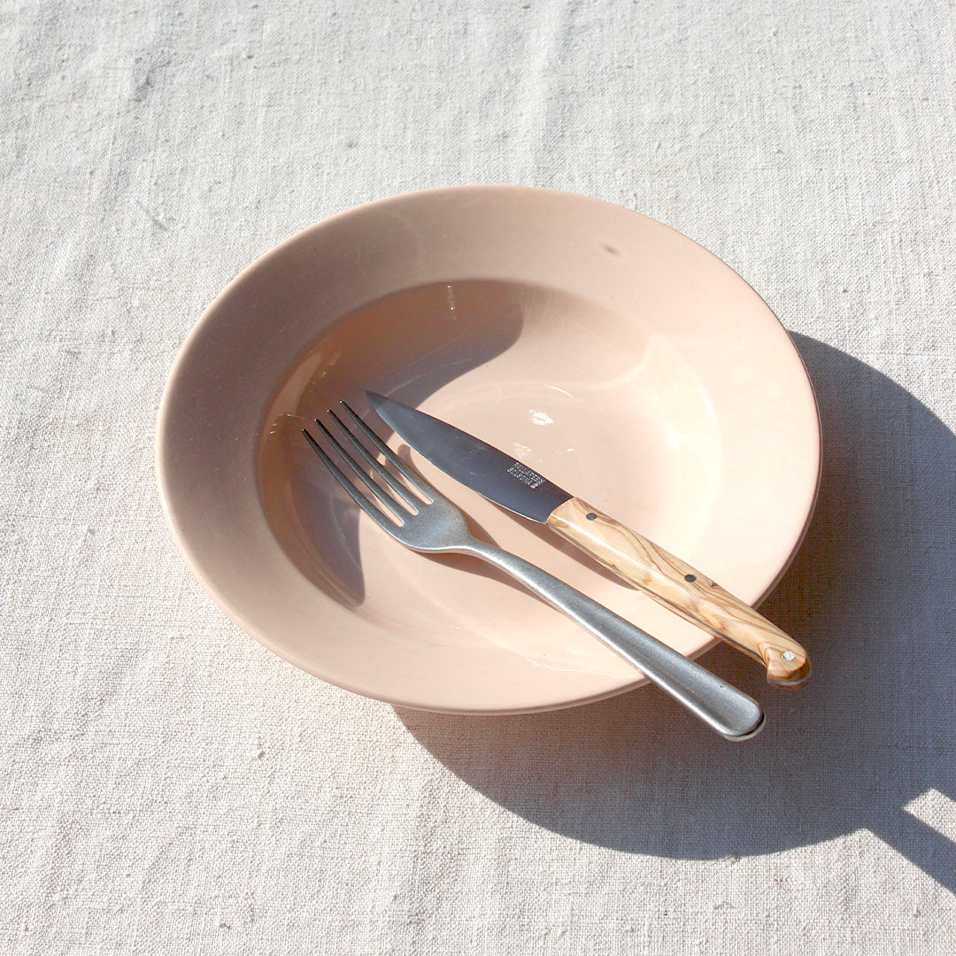 Couteau de table manche en olivier