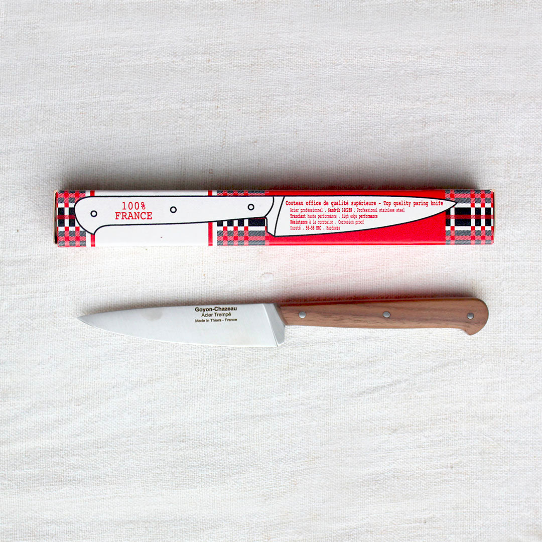 Couteau d'office "Le P'tit tradi" en noyer