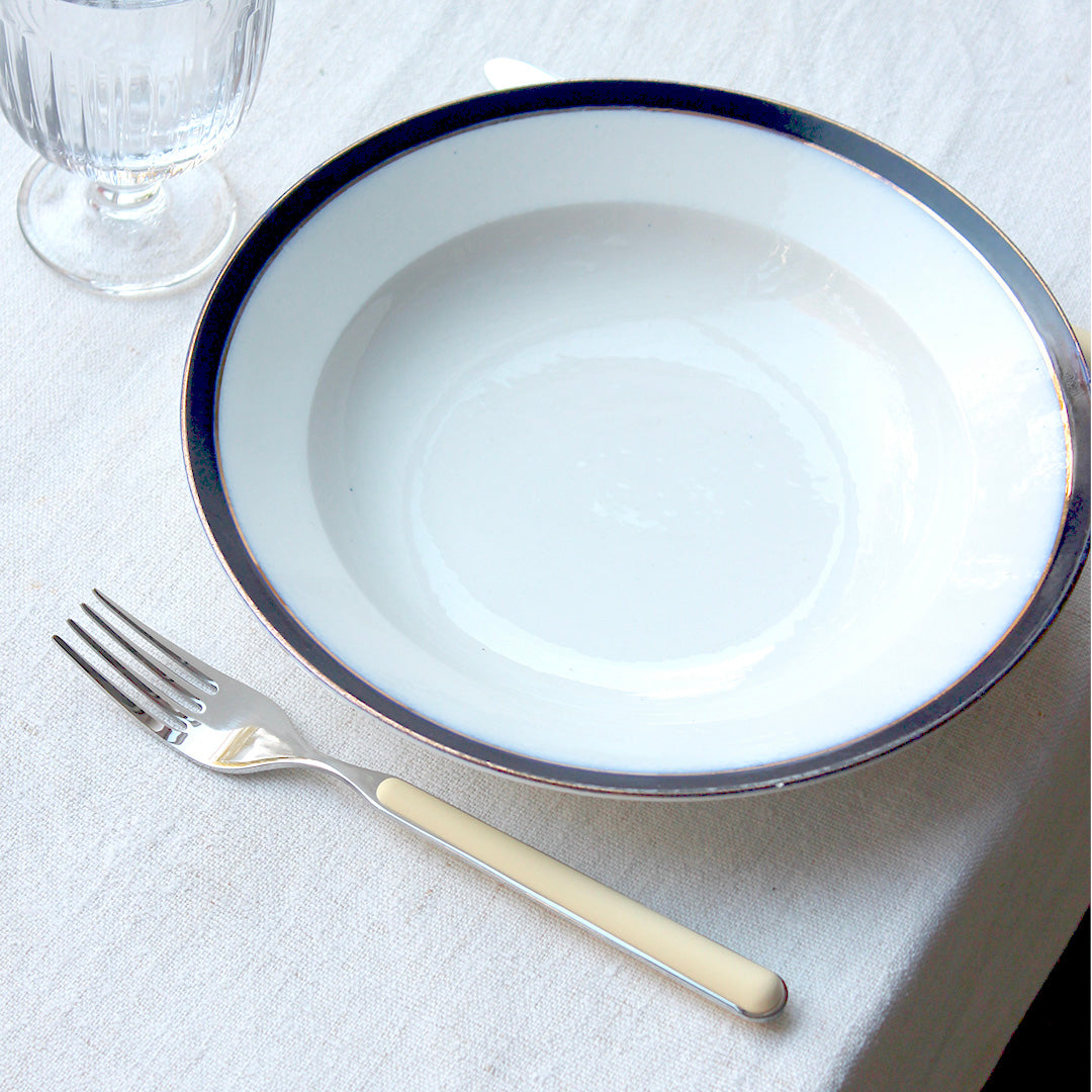 Couverts en inox manche vanille