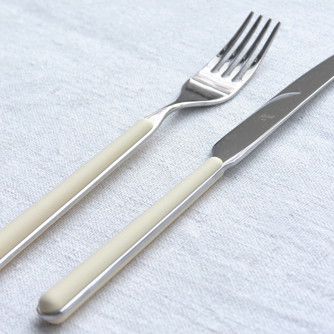 Couverts en inox manche vanille