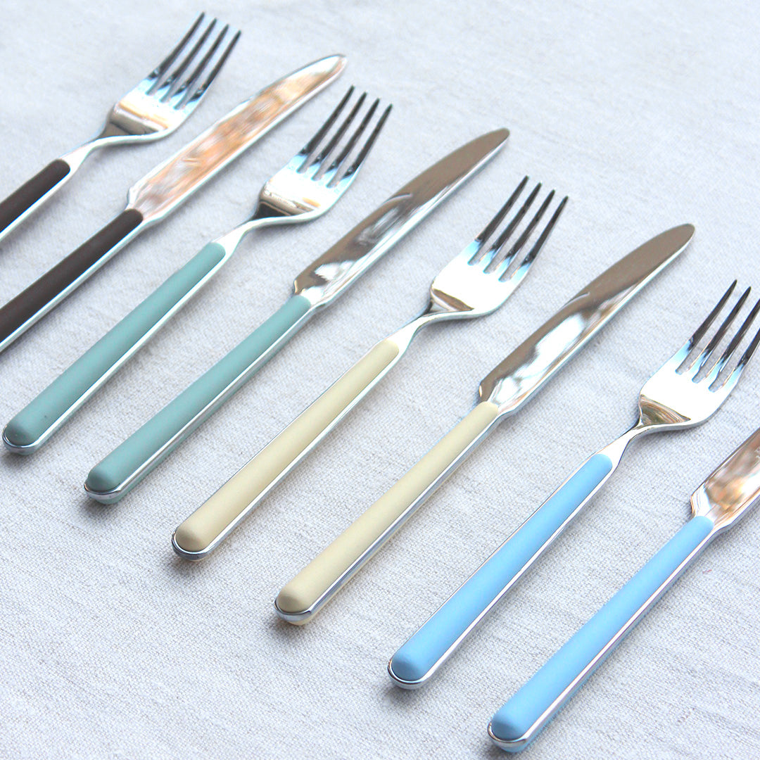 Couverts en inox manche sauge