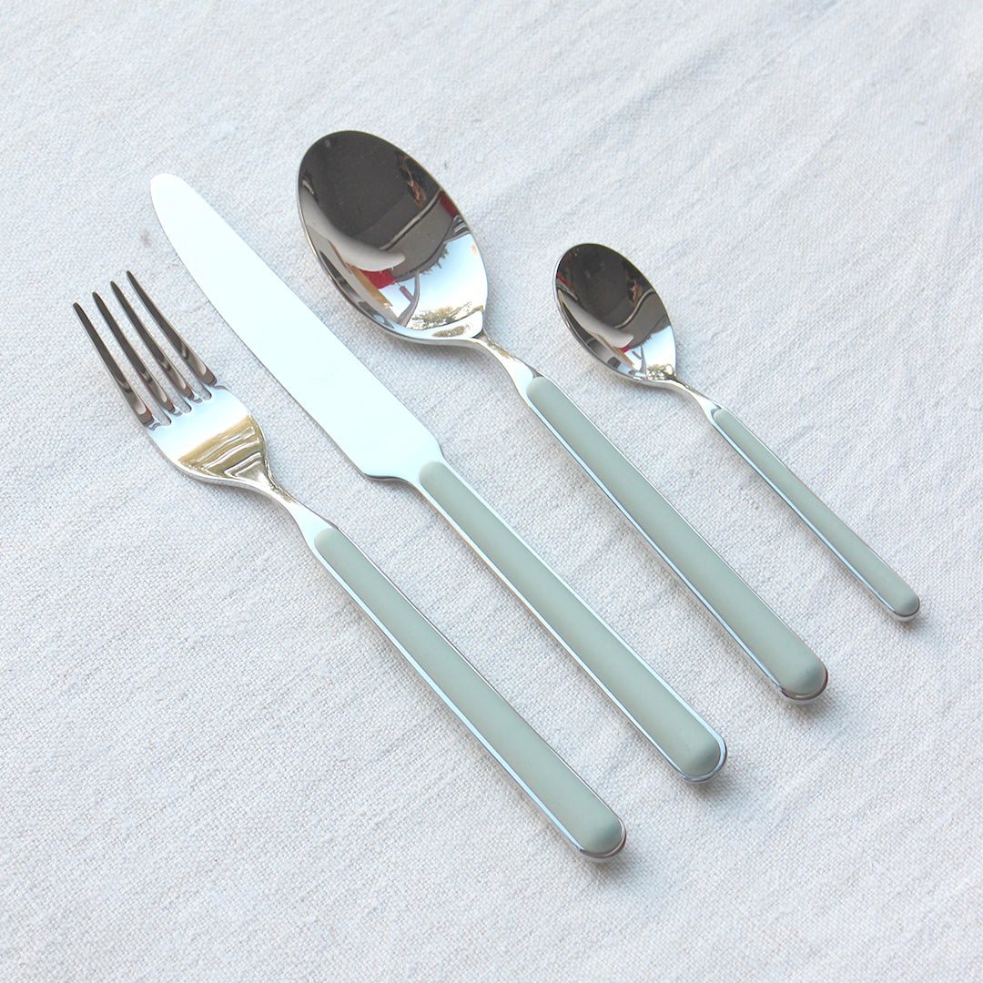 Couverts en inox manche sauge