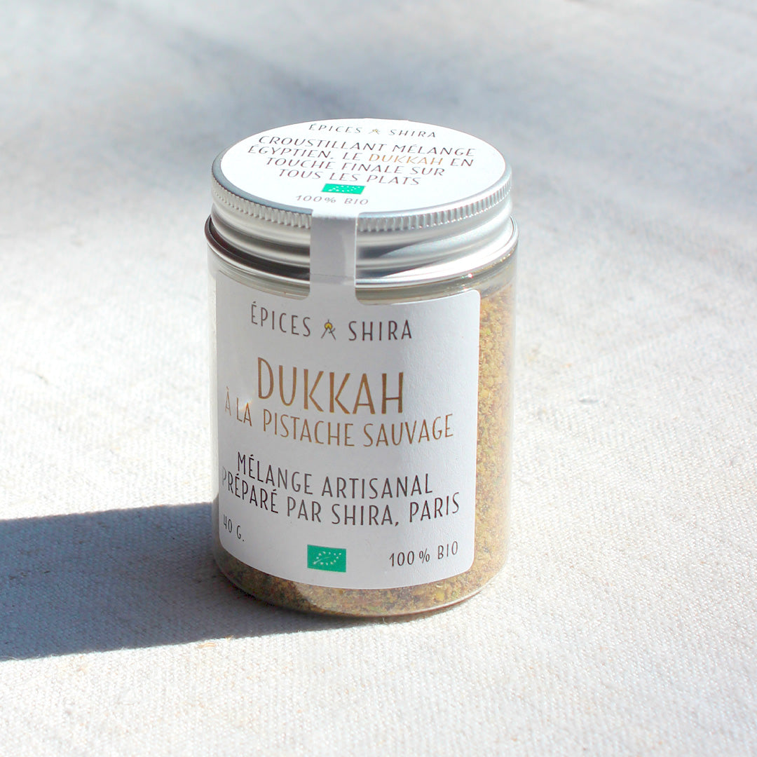 Dukkah aux pistaches sauvages