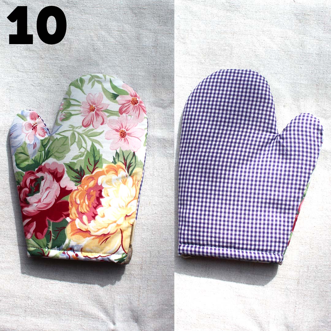 Gant de cuisine coloré upcyclé