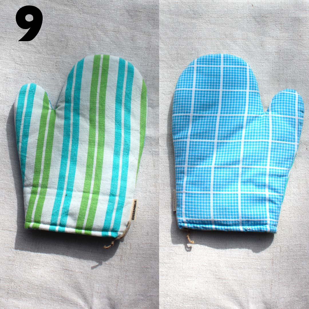 Gant de cuisine coloré upcyclé