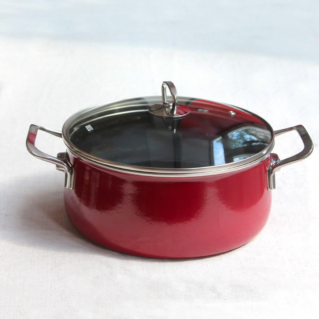 Grande marmite en acier émaillé