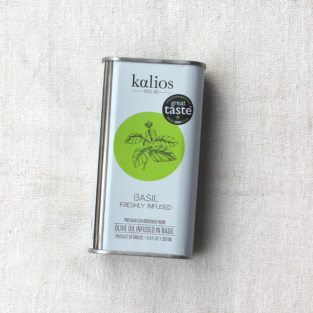 Petit bidon huile d'olive infusée au basilic