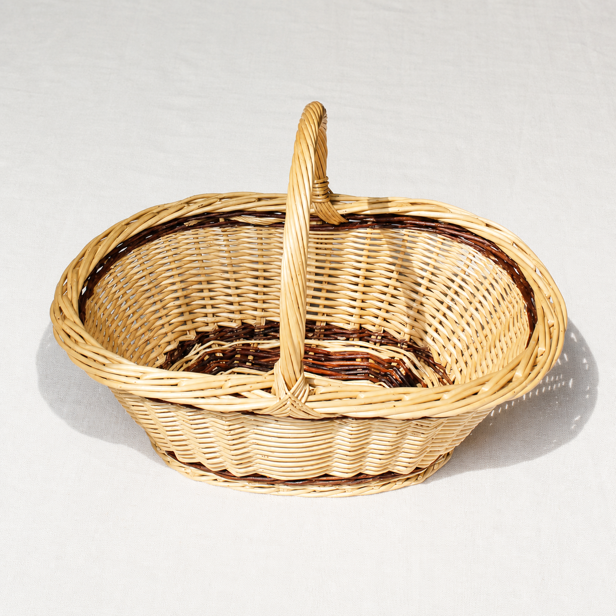 Panier en osier artisanal