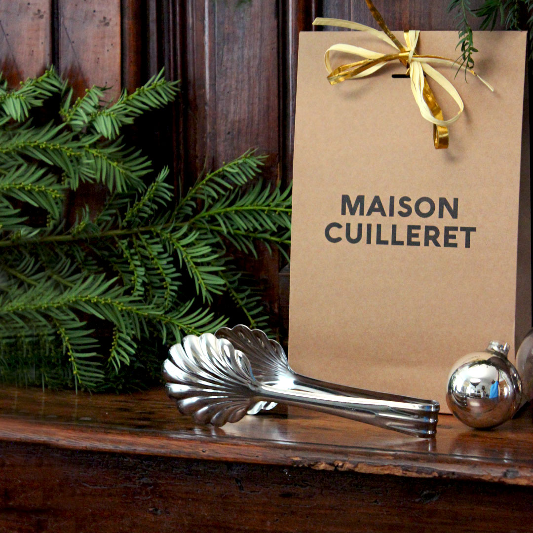 Pince de service coquillage en inox