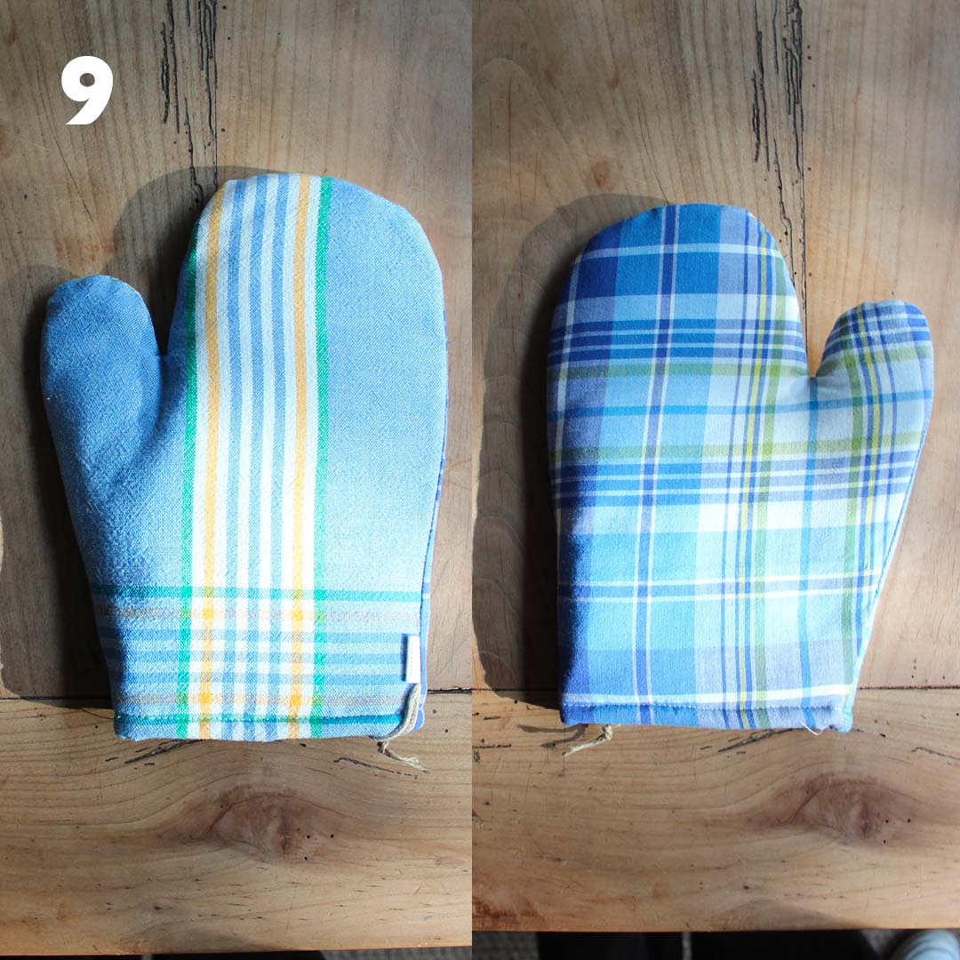 Gant de cuisine coloré upcyclé