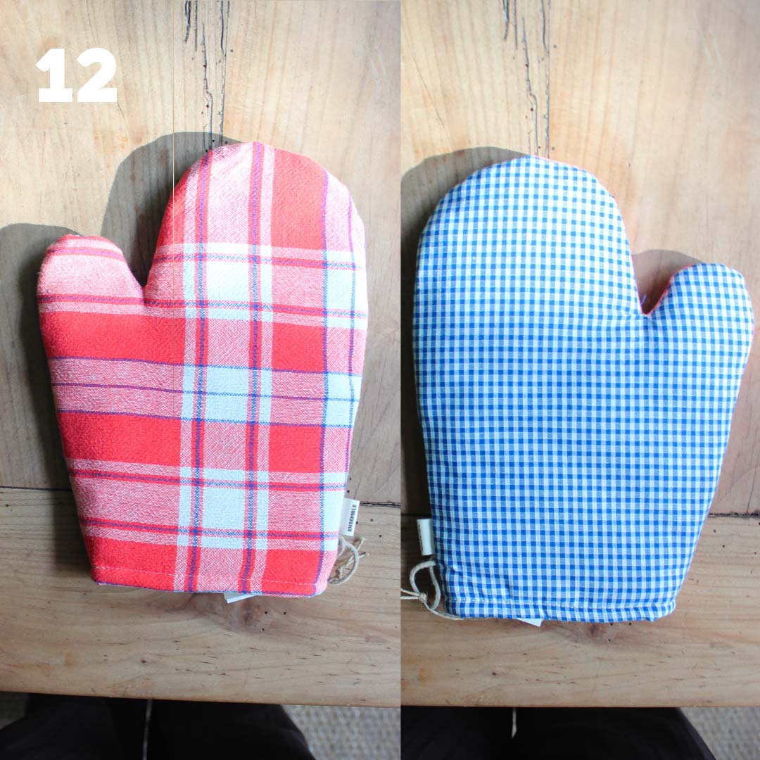 Gant de cuisine coloré upcyclé