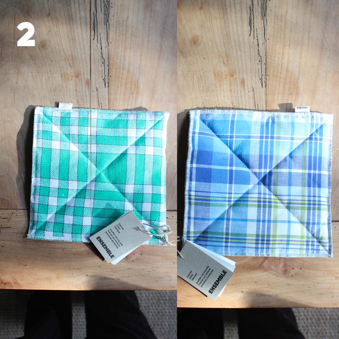 Manique de cuisine colorée upcyclée