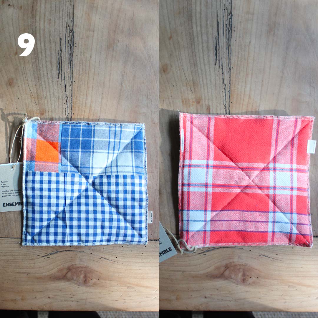 Manique de cuisine colorée upcyclée