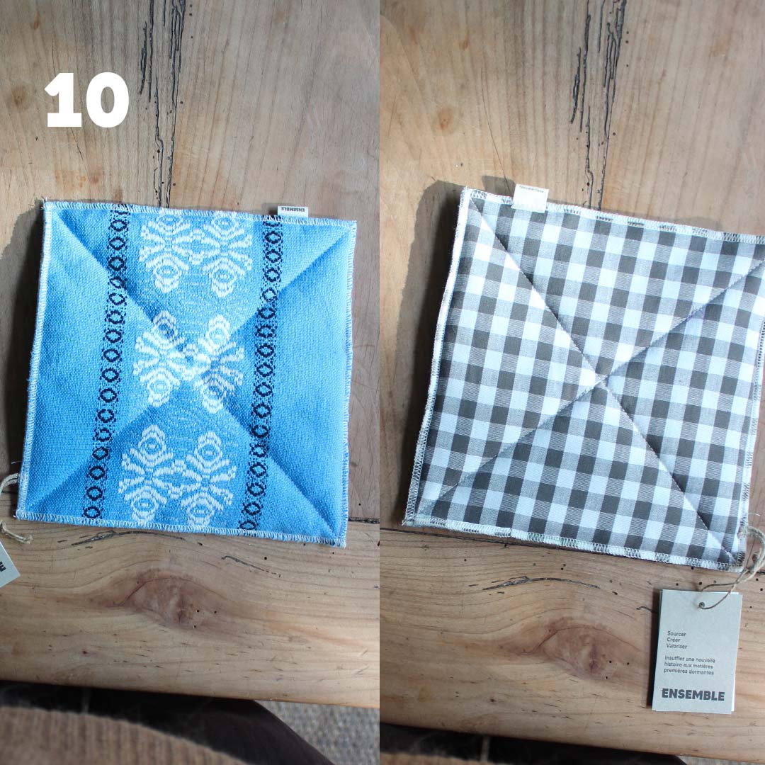 Manique de cuisine colorée upcyclée