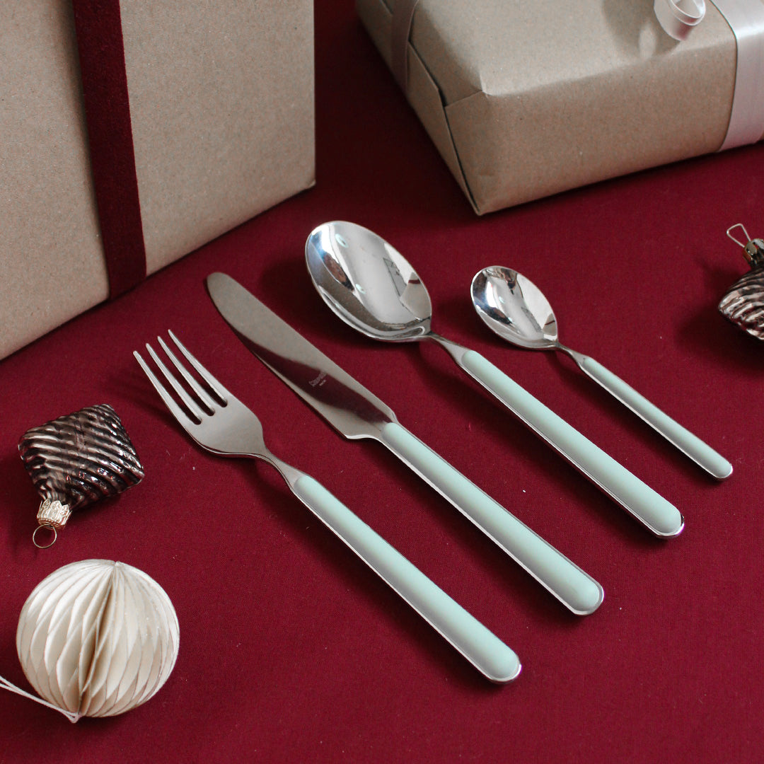 Couverts en inox manche sauge