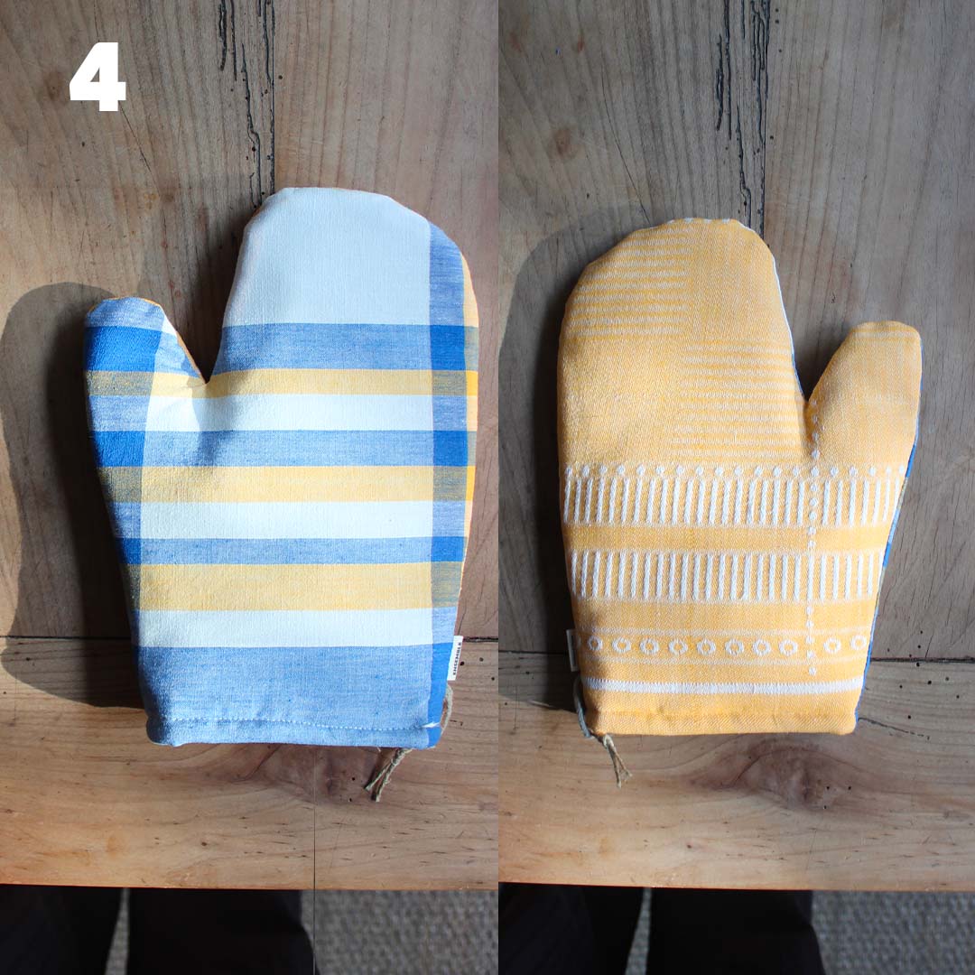 Gant de cuisine coloré upcyclé