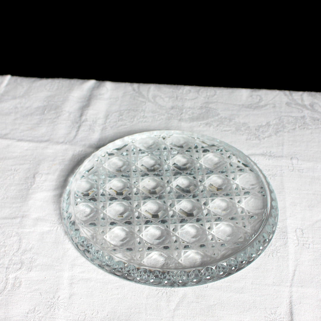 Dessous de plat en verre transparent