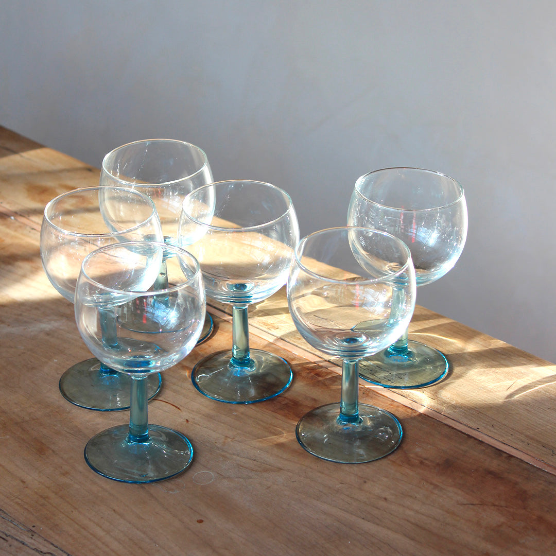 8 verres ballon sur pied