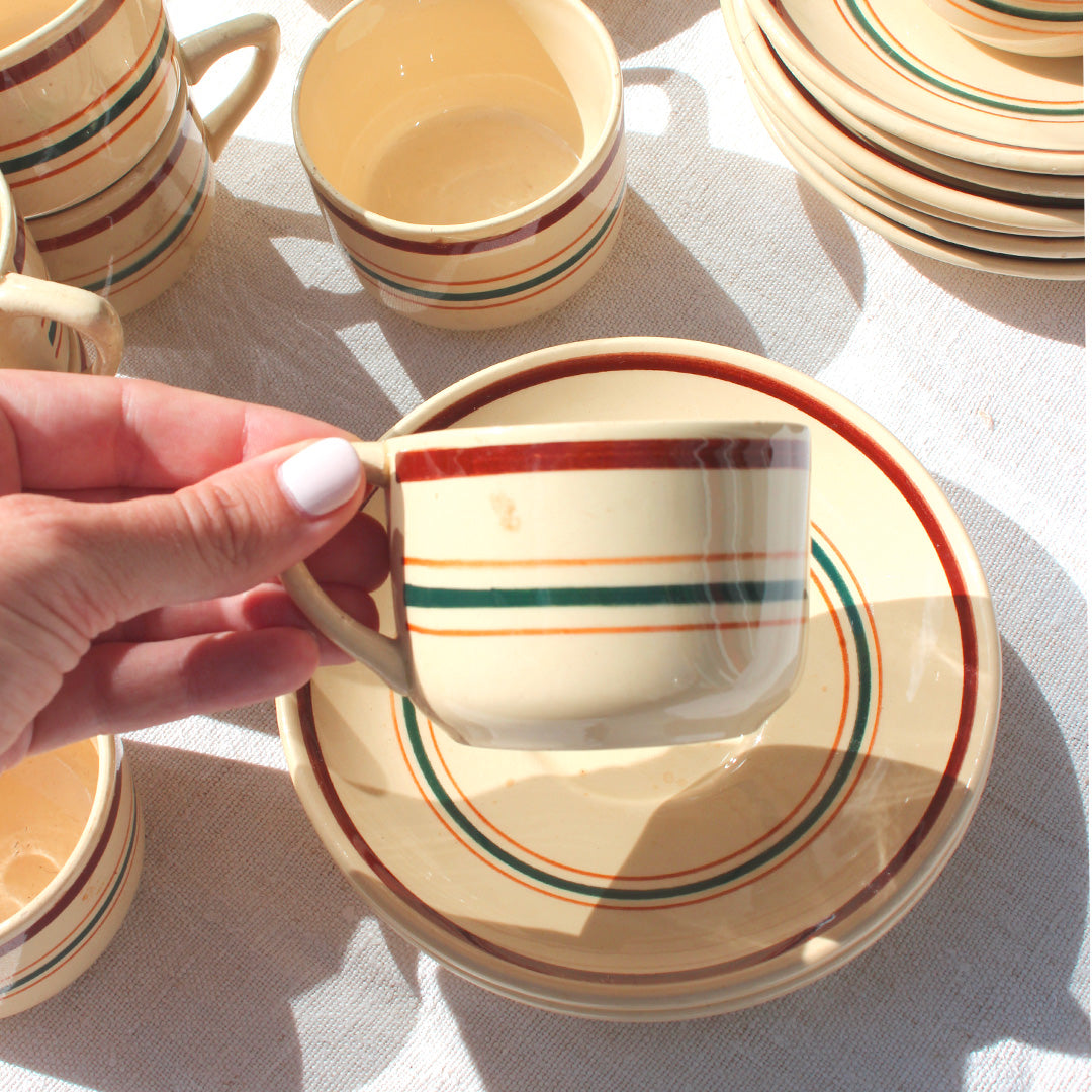 Ensemble de 9 tasses à café de Gien
