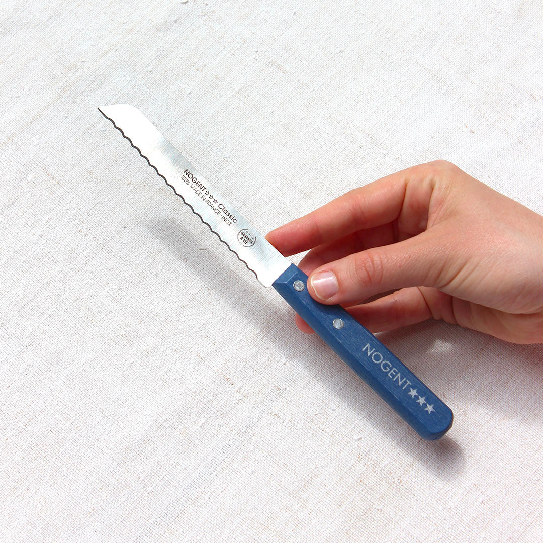 Couteau lame dentée fabrication française Nogent