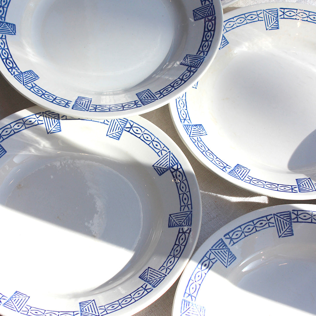 Assiettes art déco de Gien