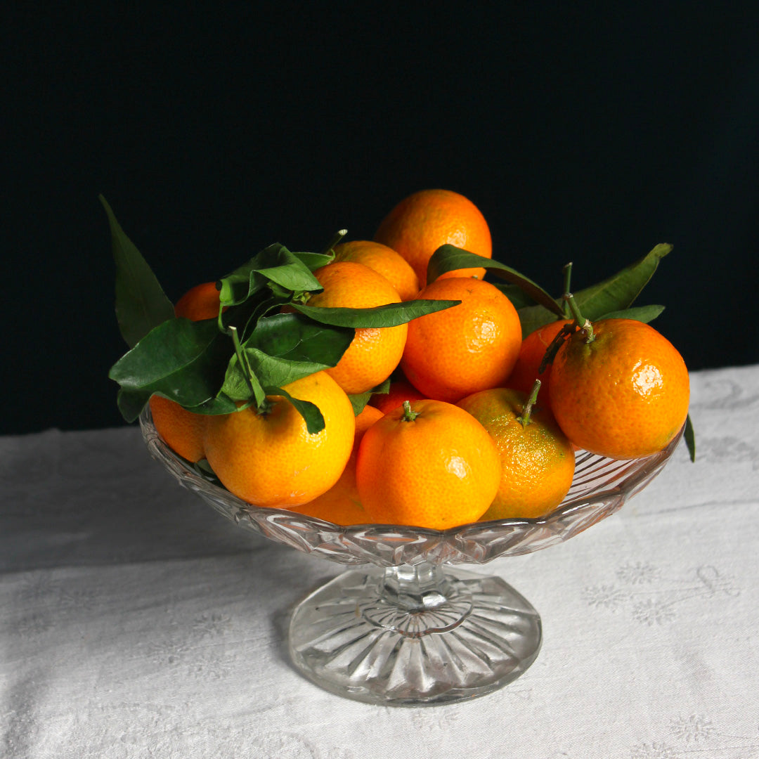 Compotier en verre transparent