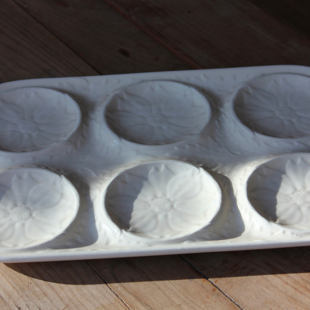 Plat rectangulaire barbotine Gien