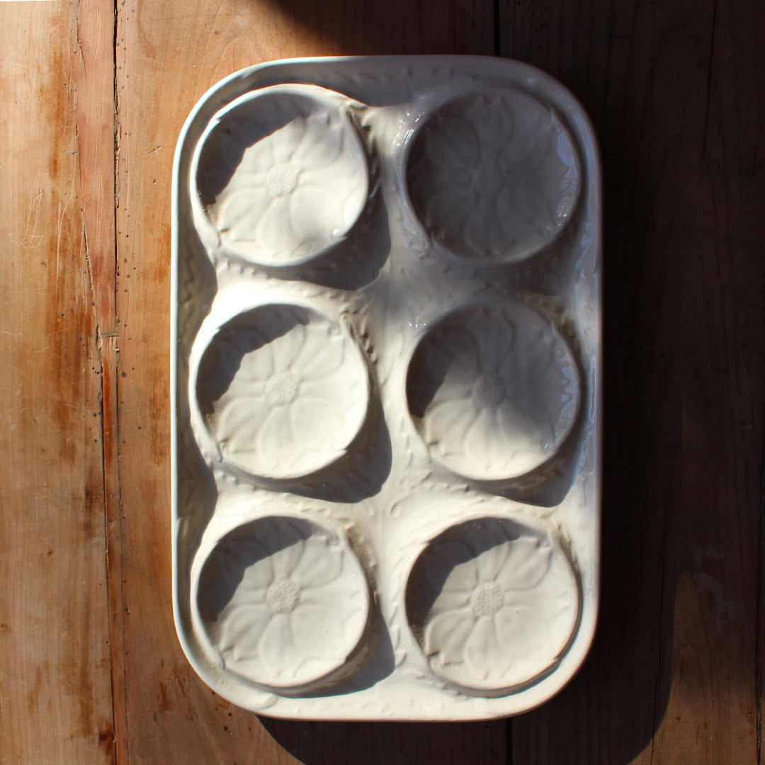 Plat rectangulaire barbotine Gien