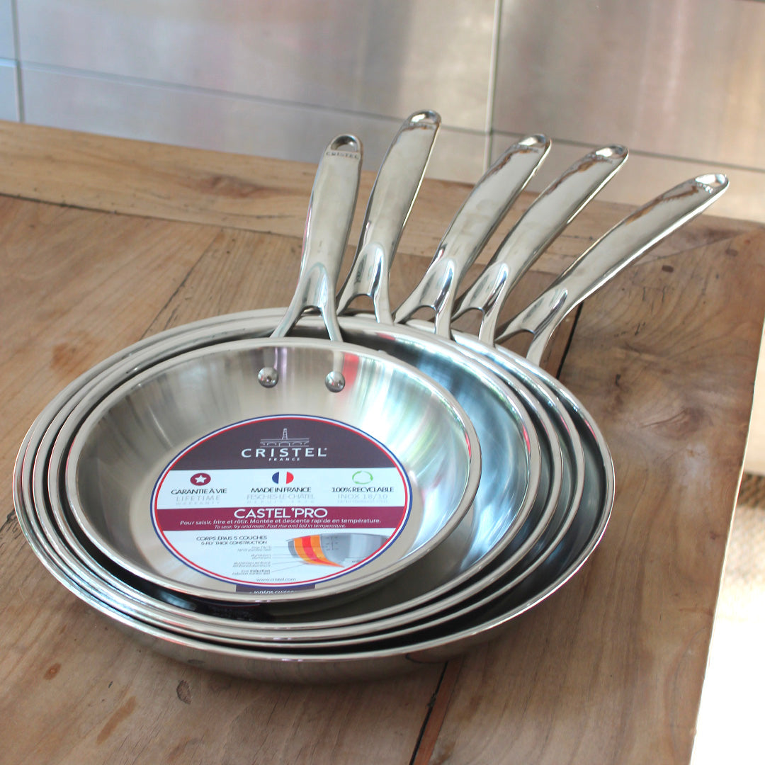 Poêle en inox 18/10 cinq couches