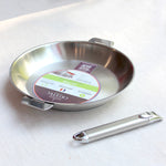 Poêle en inox 18/10 manche amovible