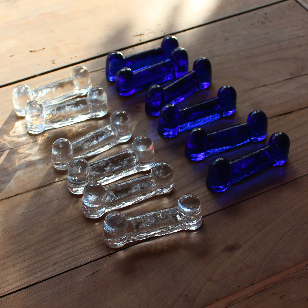 Porte couteaux en verre de Biot