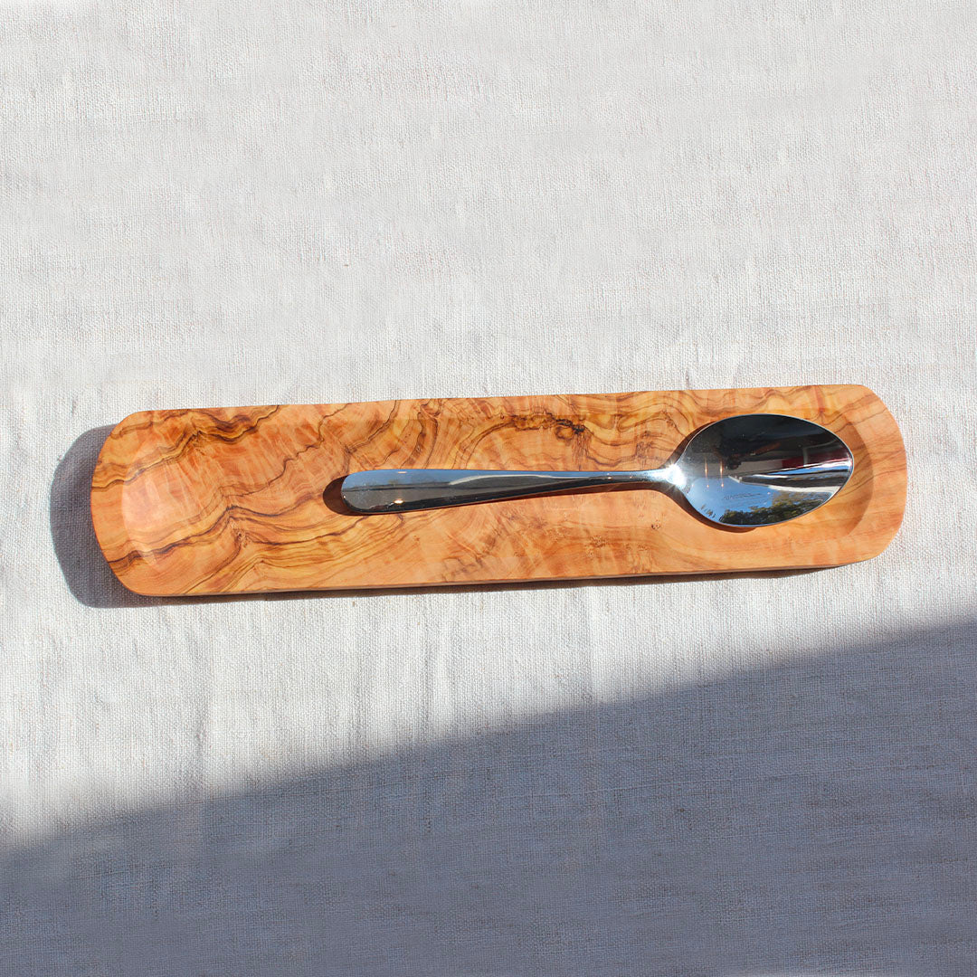 Repose cuillère en bois d’olivier