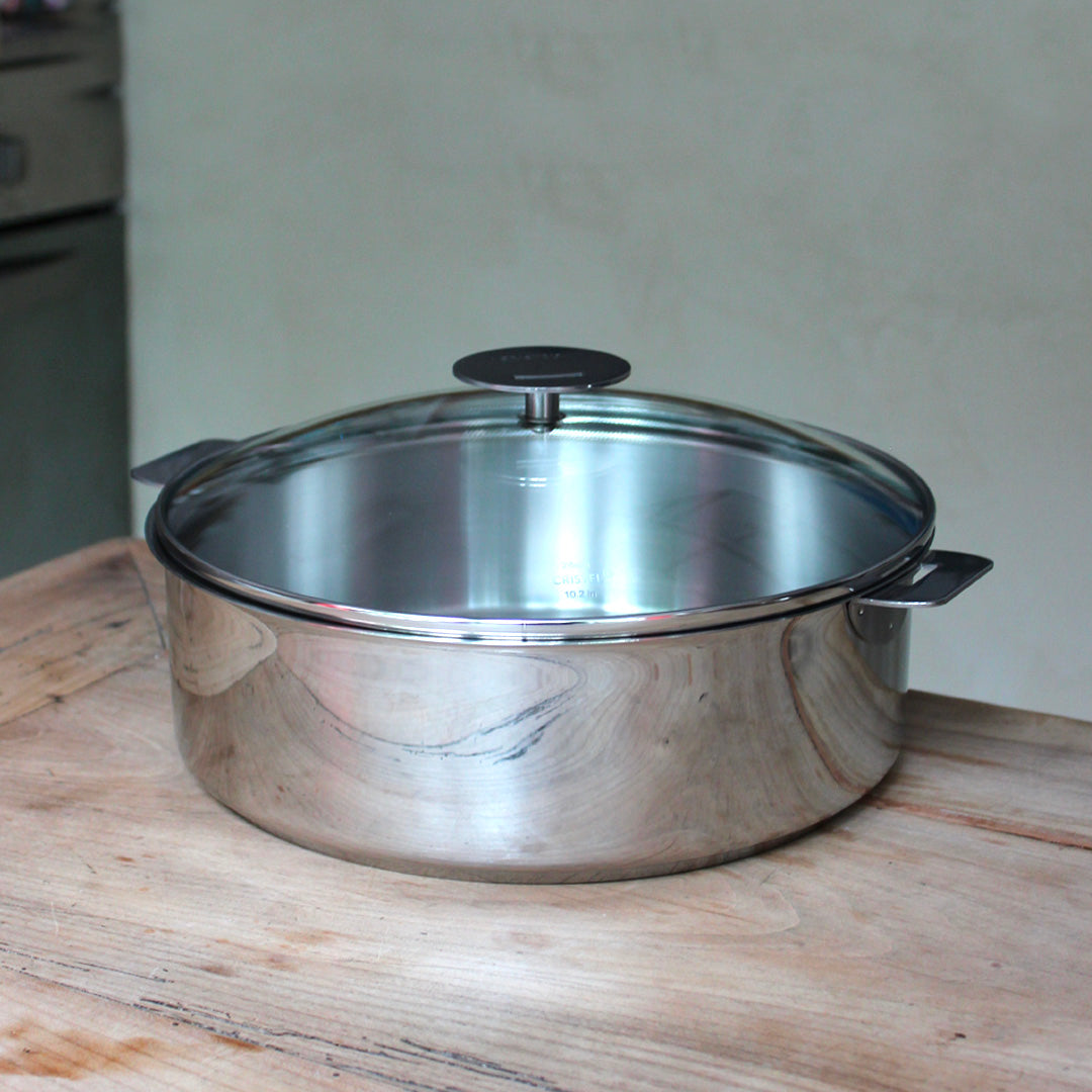 Sauteuse en inox 18/10 avec manche amovible