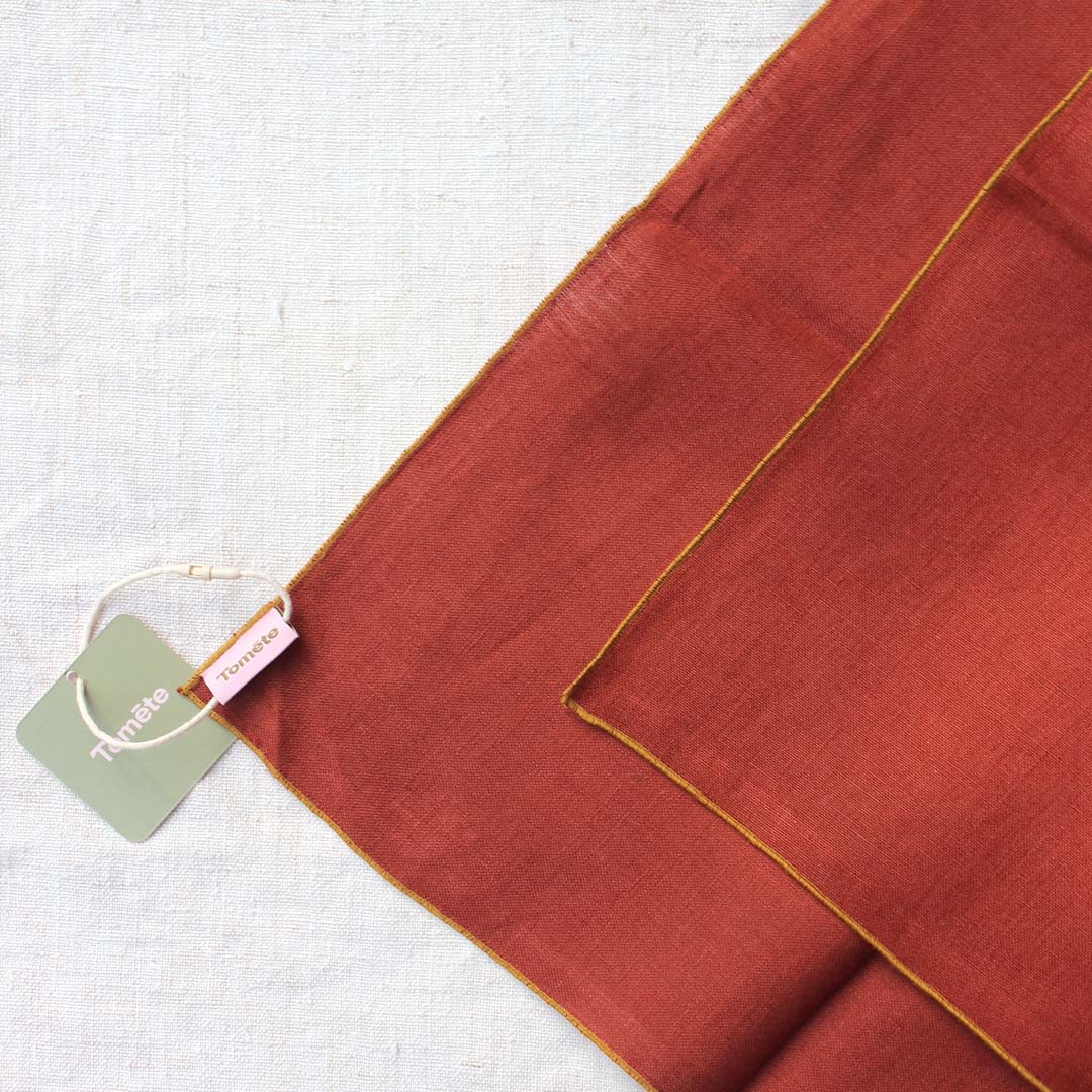 Serviettes de table 100% lin uni