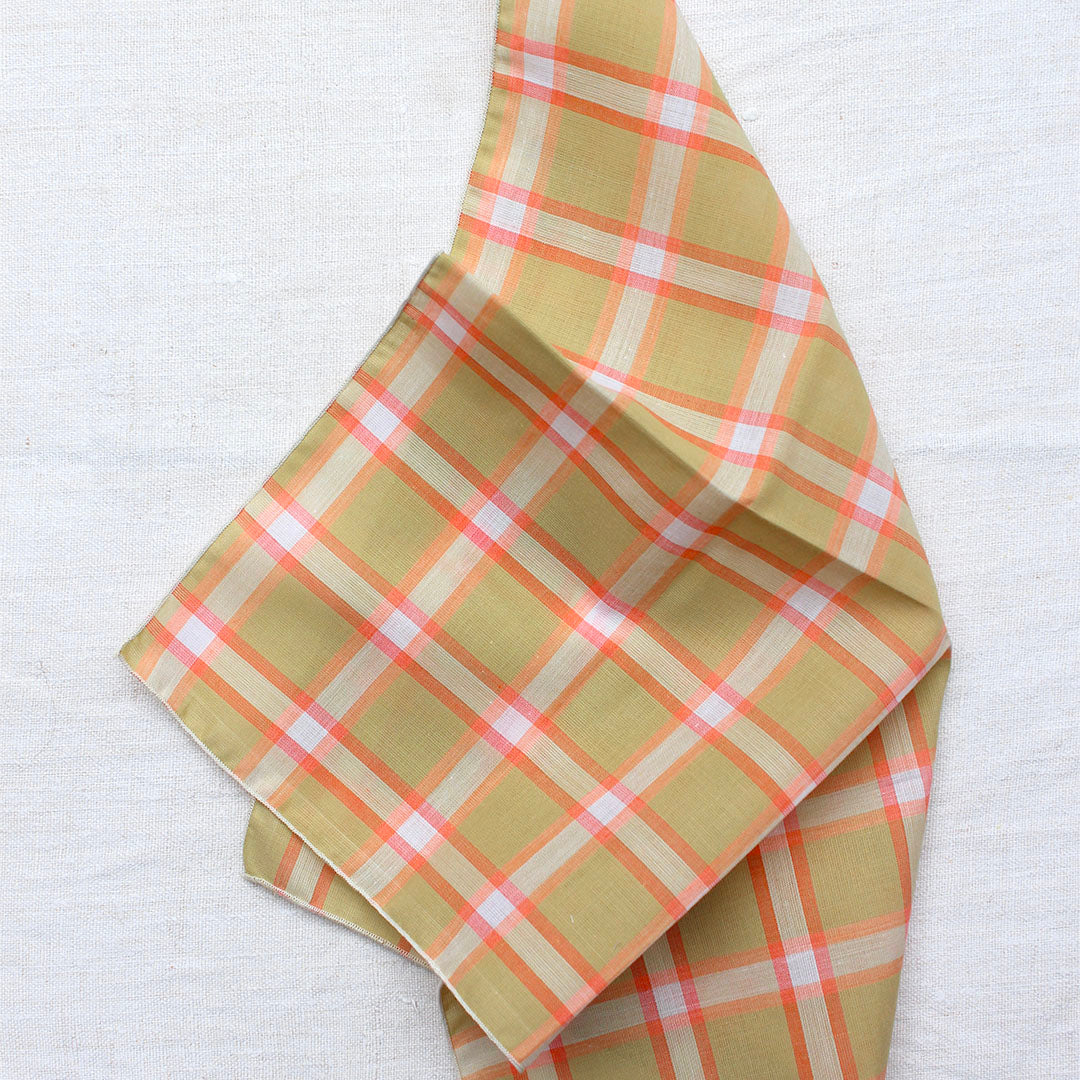 4 serviettes tartan pistache